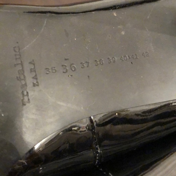 Zara Trafaluc AW 13 Black Heels - Patent and Suede - Picture 6 of 8